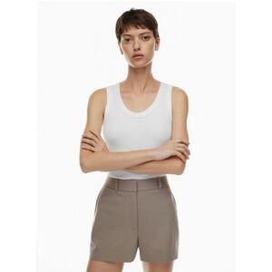 BNWT Babaton Agency 3” Short 8 Felted Taupe